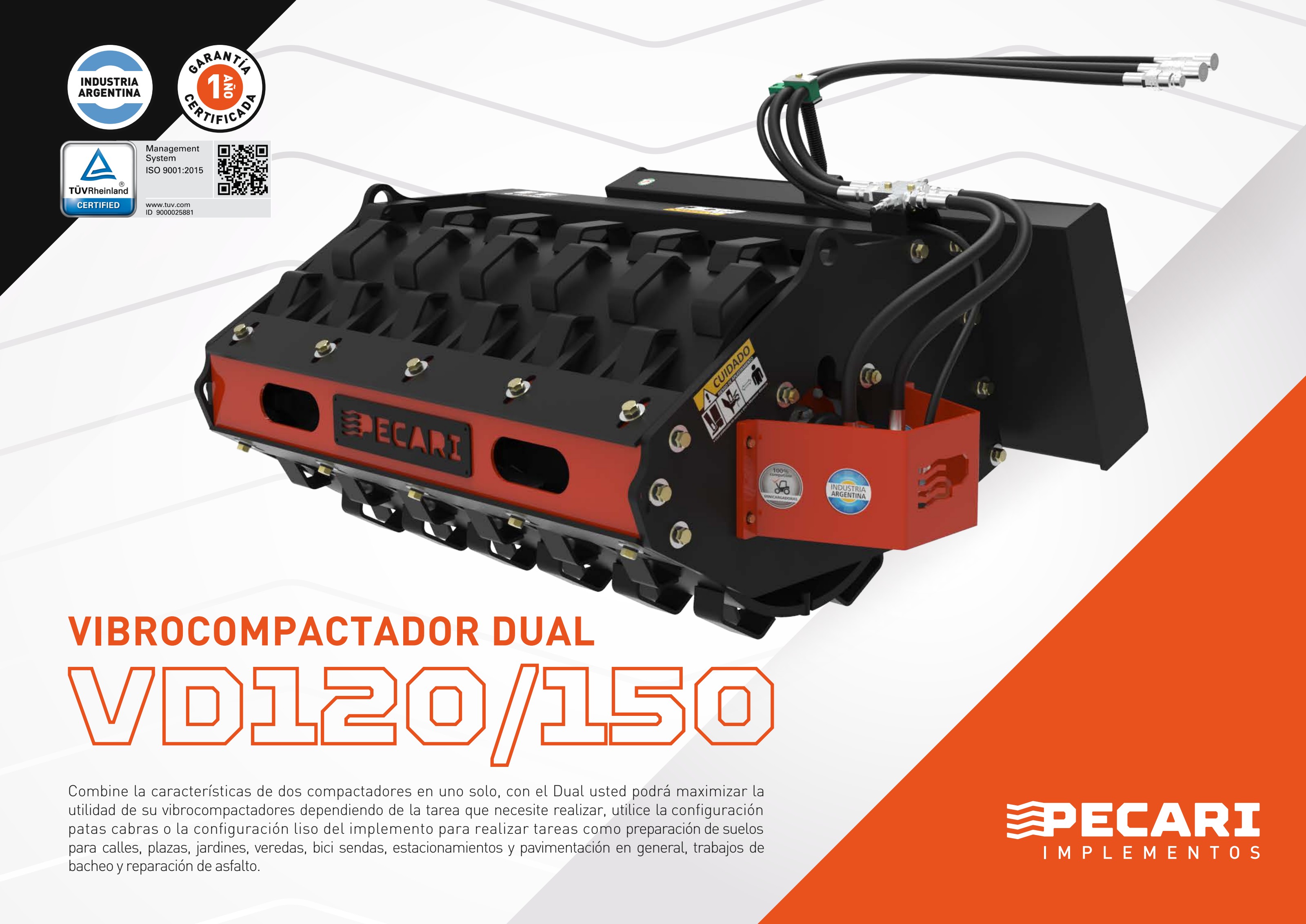 Vibrocompactador Dual – VD 120/150 - imagen 1