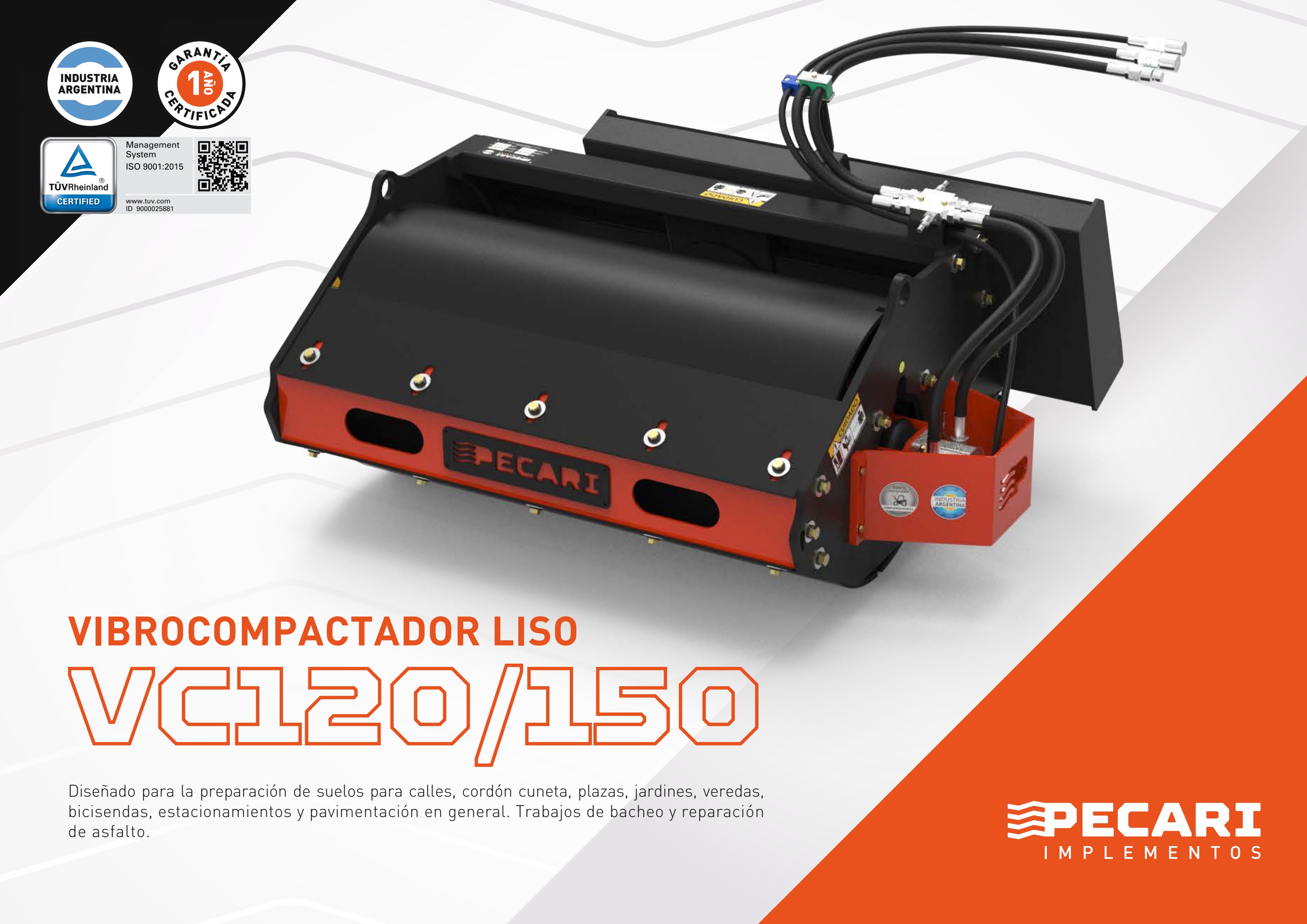Vibrocompactador Liso – VC 120/150 - imagen 1