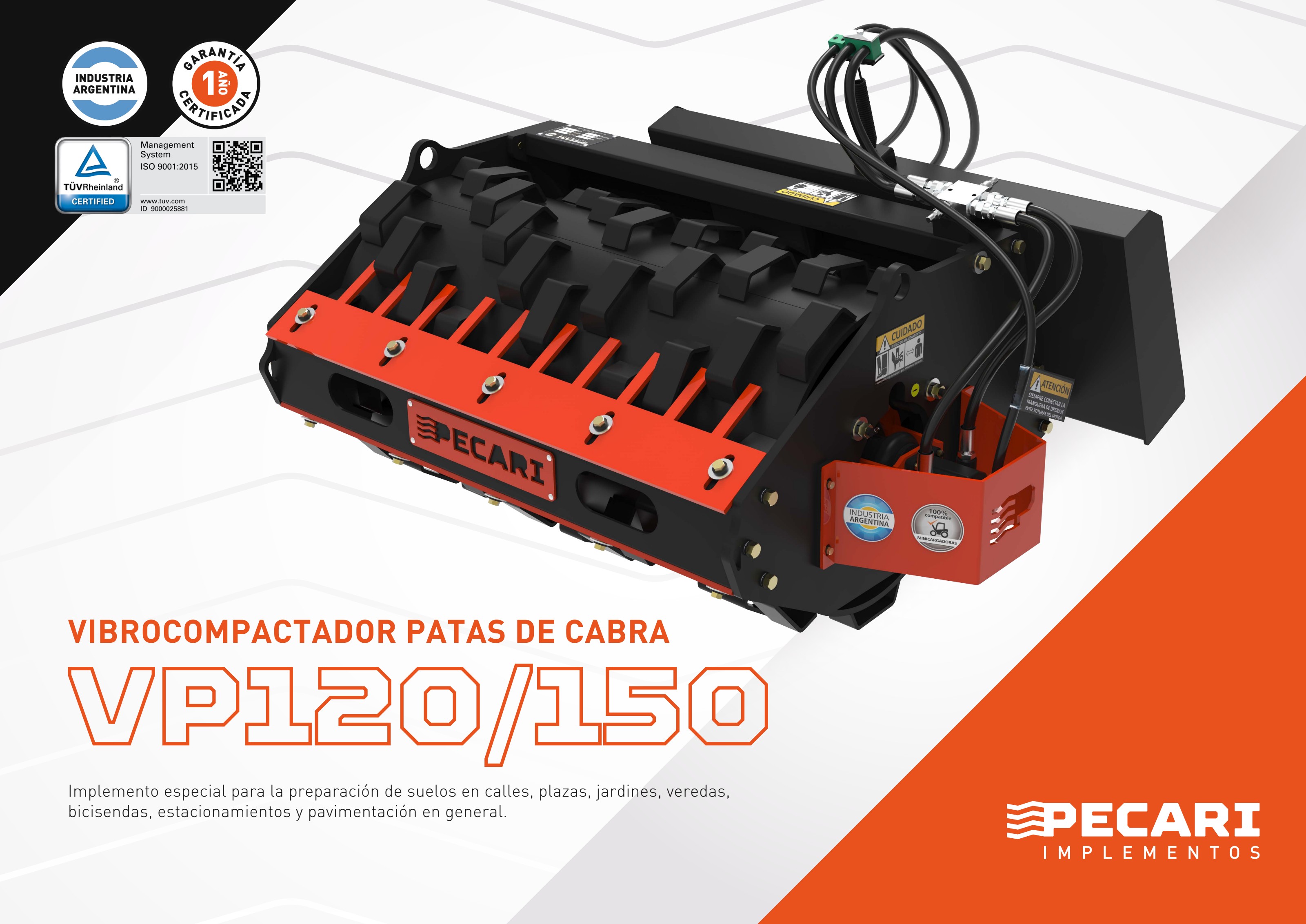 Vibrocompactador Patas de Cabra – VP 120/150 - imagen 1
